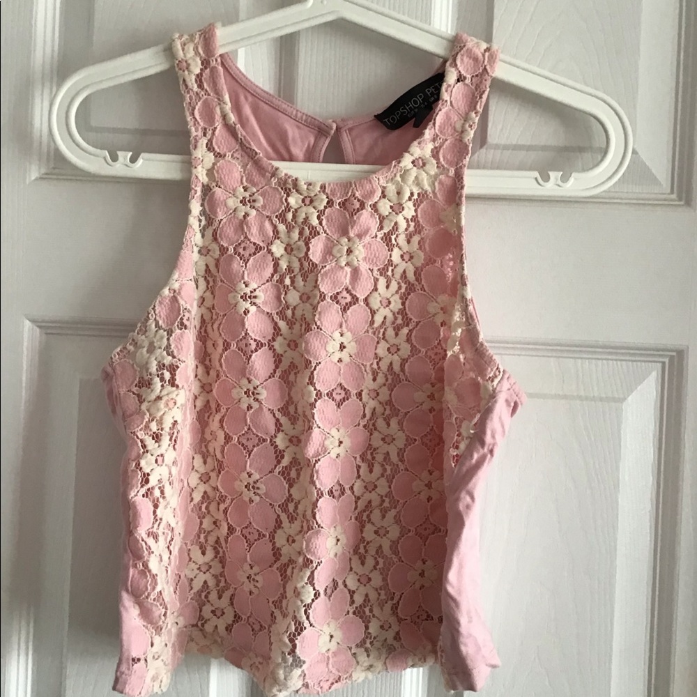 Lace top shop tank